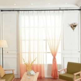 Atmungsaktive Voile-Vorhänge Für Das Wohnzimmer, Transparent, Für Moderne, Minimalistische Druckdesigns