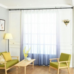 Atmungsaktive Voile-Vorhänge Für Das Wohnzimmer, Transparent, Für Moderne, Minimalistische Druckdesigns