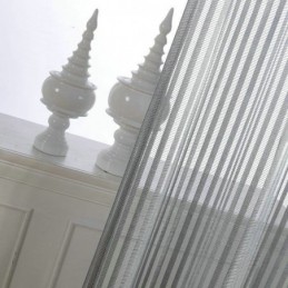 Moderner, Schlichter Vorhang, Maßgefertigt, Grau Gestreift, Jacquard, Stoff Für Wohnzimmer, Arbeitszimmer