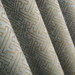 Vorhang Im Nordischen Abstrakten Stil, Maßgefertigt, Vorhang Maze Jarquard, Wohnzimmer, Bice Chenille, Verdunkelungsstoff