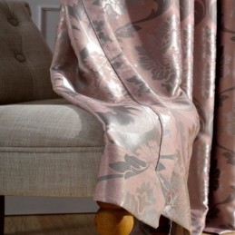 Europäischer Ländlicher Vorhang, Maßgeschneiderter Vorhang, Rosa Jacquard, Schlafzimmer, Verdunkelungsstoff