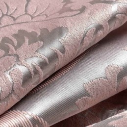 Europäischer Ländlicher Vorhang, Maßgeschneiderter Vorhang, Rosa Jacquard, Schlafzimmer, Verdunkelungsstoff