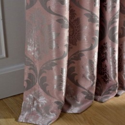 Europäischer Ländlicher Vorhang, Maßgeschneiderter Vorhang, Rosa Jacquard, Schlafzimmer, Verdunkelungsstoff