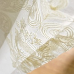 Nordischer Einfacher Transparenter Vorhang Nach Maß Vorhang Europäische Blumenstickerei Wohnzimmer Arbeitszimmer Stoff