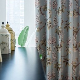 Moderner Ländlicher Vorhang, Maßgefertigt, Vorhangspray, Bedruckt, Schlafzimmer, Umweltschutz, Verdunkelungsstoff