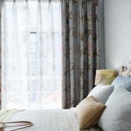 Moderner Ländlicher Vorhang, Maßgefertigt, Vorhangspray, Bedruckt, Schlafzimmer, Umweltschutz, Verdunkelungsstoff
