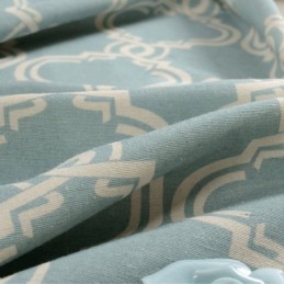 Nordischer Einfacher Vorhang, Maßgefertigter Vorhang, Geometrisch Bedruckt, Umweltfreundlicher Baumwollstoff