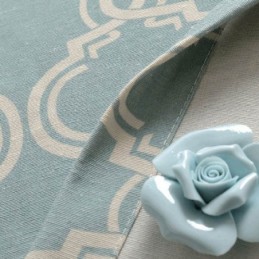 Nordischer Einfacher Vorhang, Maßgefertigter Vorhang, Geometrisch Bedruckt, Umweltfreundlicher Baumwollstoff