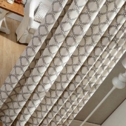 Nordischer Einfacher Vorhang, Maßgefertigter Vorhang, Geometrisch Bedruckt, Umweltfreundlicher Baumwollstoff