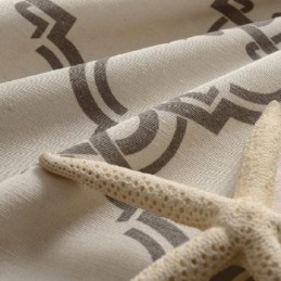 Nordischer Einfacher Vorhang, Maßgefertigter Vorhang, Geometrisch Bedruckt, Umweltfreundlicher Baumwollstoff