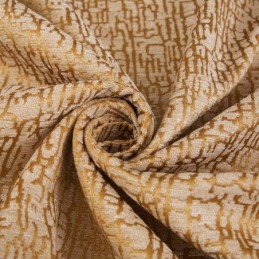 Vorhang Im Amerikanischen Abstrakten Stil, Maßgefertigt, Vorhang, Braun, Geometrisches Muster, Chenille, Jarquard, Verdunkelungsstoff