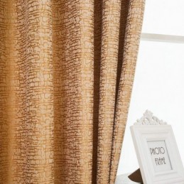 Vorhang Im Amerikanischen Abstrakten Stil, Maßgefertigt, Vorhang, Braun, Geometrisches Muster, Chenille, Jarquard, Verdunkelungsstoff