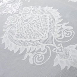 Europäischer Klassischer Transparenter Vorhang, Maßgefertigter Vorhang, Blumen-Jacquard, Wohnzimmer, Arbeitszimmer, Weicher Baumwollstoff
