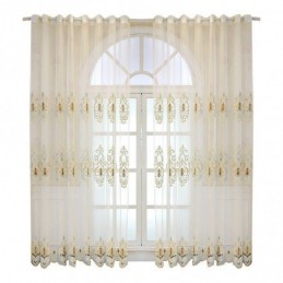 Europa Tüll Vorhänge Bestickt Sheer Für Wohnzimmer Schlafzimmer