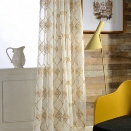 Nordic Sheer Vorhänge Diamant Muster Fenster Für Wohnzimmer Schlafzimmer