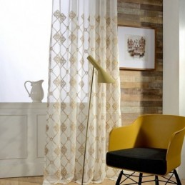 Nordic Sheer Vorhänge Diamant Muster Fenster Für Wohnzimmer Schlafzimmer