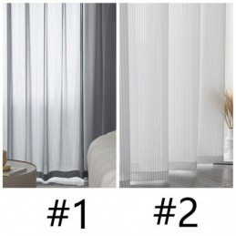 Gestreifte Gardinen, Wohndekoration, Moderner Tüllvorhang, Maßgefertigter Vorhang Für Wohnzimmer