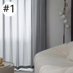 Gestreifte Gardinen, Wohndekoration, Moderner Tüllvorhang, Maßgefertigter Vorhang Für Wohnzimmer