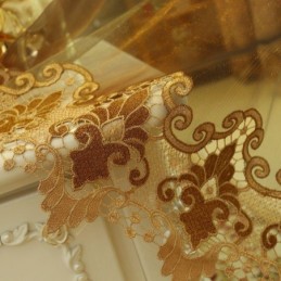 Moderne Gardinen Mit Blumenmuster Aus Tüll Für Das Wohnzimmer