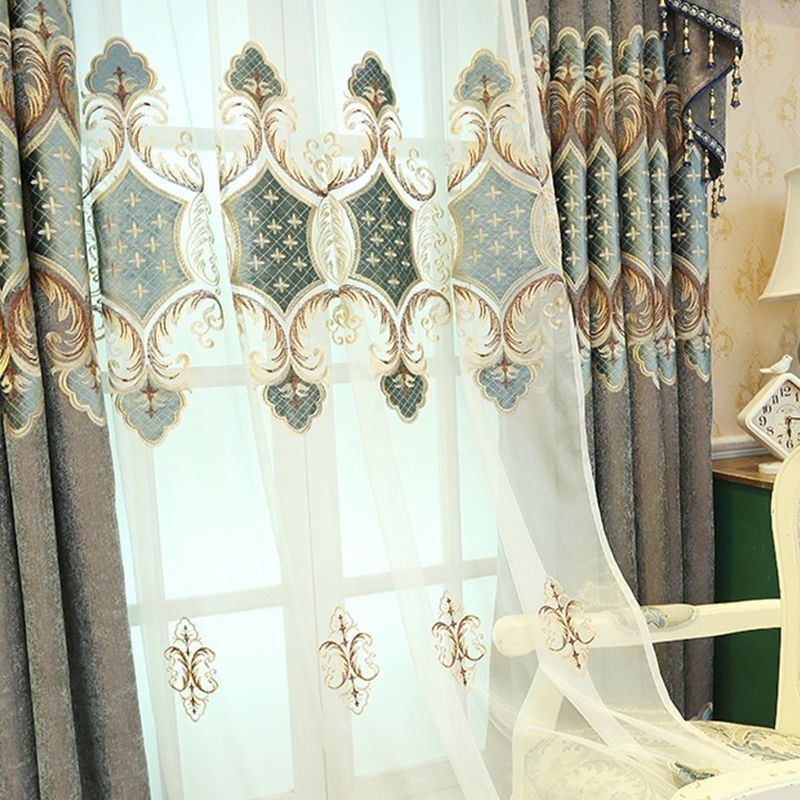 Fensterbehandlung Tüll Moderne Bestickte Gardinen Für Wohnzimmer Schlafzimmer