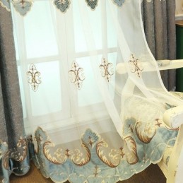 Fensterbehandlung Tüll Moderne Bestickte Gardinen Für Wohnzimmer Schlafzimmer