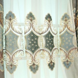 Fensterbehandlung Tüll Moderne Bestickte Gardinen Für Wohnzimmer Schlafzimmer