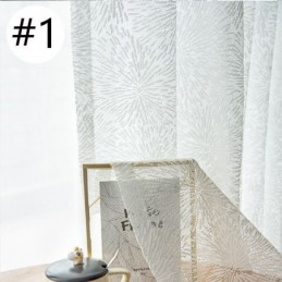 Nordische Tüll-Vorhänge, Eleganter Weißer Voile-Vorhang, Maßgefertigt, Vorhang-Jalousie-Panel Für Wohnzimmer, Eins