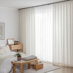 Moderne Gardinen Plain Weiß Voile Tüll Für Wohnzimmer Schlafzimmer