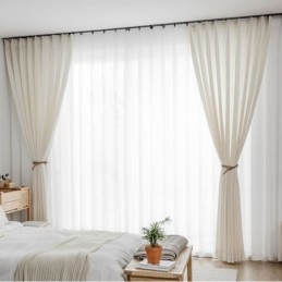 Moderne Gardinen Plain Weiß Voile Tüll Für Wohnzimmer Schlafzimmer