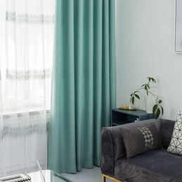 Nordischer Schlichter Vorhang Nach Maß, Vorhangstoff, Schattierung, Einfarbig Für Schlafzimmer