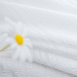 Moderner Voile-Tüllvorhang Nach Maß, Einfarbig, Weiß, Durchsichtig, Für Wohnzimmer