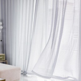 Lichtfilternde Vorhänge Waffelgewebe Strukturierte Fensterbehandlung Für Wohnzimmer