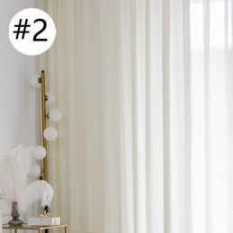 Lichtfilternde Vorhänge Waffelgewebe Strukturierte Fensterbehandlung Für Wohnzimmer