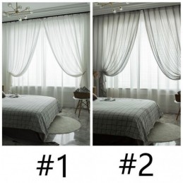 Luxus Weiß Tüll Vorhang Maß Vorhang Für Wohnzimmer Schlafzimmer Fenster Jacquard Sheers