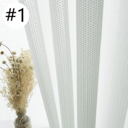 Luxus Weiß Tüll Vorhang Maß Vorhang Für Wohnzimmer Schlafzimmer Fenster Jacquard Sheers