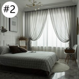 Luxus Weiß Tüll Vorhang Maß Vorhang Für Wohnzimmer Schlafzimmer Fenster Jacquard Sheers