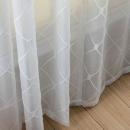 Transparente Vorhänge Mit Geometrischem Muster Für Wohnzimmer Und Schlafzimmer