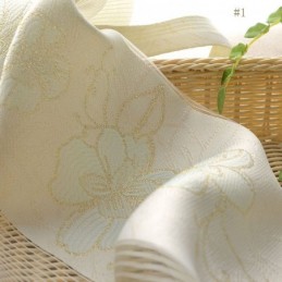Schlichter Ländlicher Gardinenvorhang, Maßgefertigt, Pfirsichblüten-Jacquard, Schlafzimmer, Wohnzimmer, Stoff