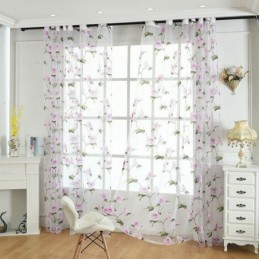 Floral Sheer Fenster...