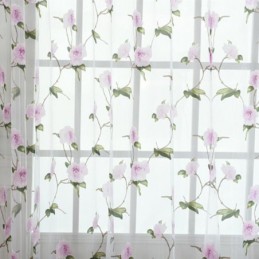 Floral Sheer Fenster Vorhänge Tüll Drapery Home Decor Raumteiler