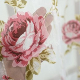 Moderne Blume Tüll Vorhänge Pastoralen Sheer Voile Für Wohnzimmer