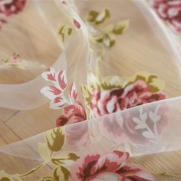 Moderne Blume Tüll Vorhänge Pastoralen Sheer Voile Für Wohnzimmer