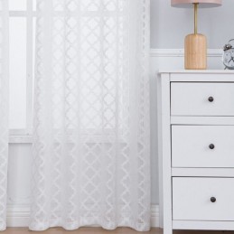 Weiße Gardinen Diamant Fenster Für Wohnzimmer Schlafzimmer