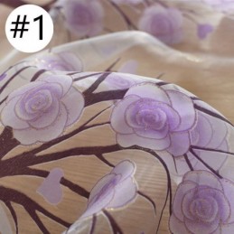 Moderne Gardinen Mit Blumenmuster Aus Tüll Für Das Wohnzimmer