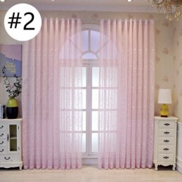 Dekorative Fenstergitter Pflanzenbestickte Tüllvorhänge Für Schlafzimmer
