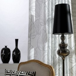 Blätter Bedruckter Vorhang Nach Maß Vorhang Tüll Durchsichtig Für Wohnzimmer Schlafzimmer
