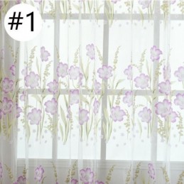Europäischer Blumen-Tüllvorhang, Maßgefertigt, Vorhang Im Pastoralen Stil Für Wohnzimmer