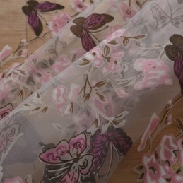 Schmetterling Blume Bedruckte Tüllvorhänge Fenstervorhang Dekor Voile Vorhang Maßgefertigt Vorhang