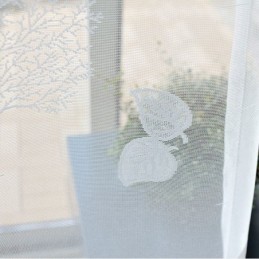 Nordische Halbtransparente Vorhänge Mit Baummuster