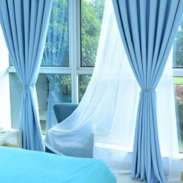 Solide Verdunkelungsvorhänge, Wärmeisolierte Vorhänge Für Das Wohnzimmer